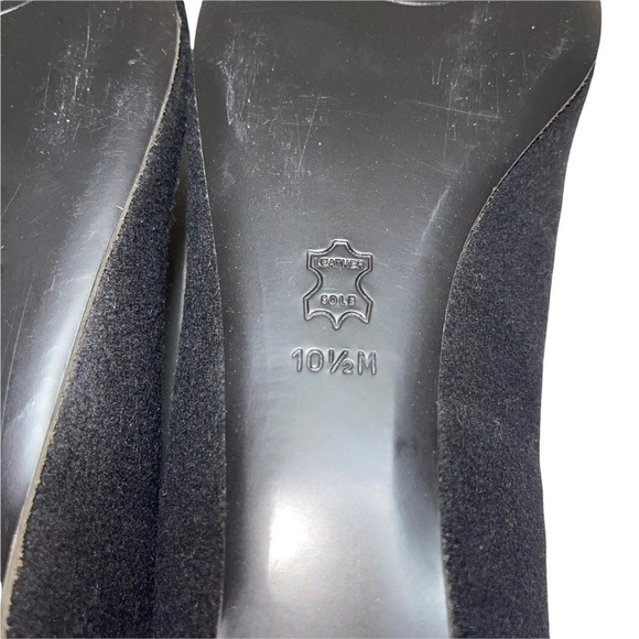 NWT Tory Burch Black Wool Pomp's Woman Shoes Size 10.5 - Picture 9 of 9